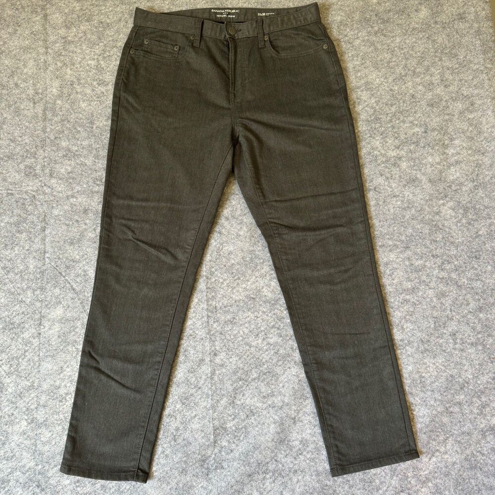 Banana Republic 32x30 Grey Jeans "Atheltic Fit, Traveler" - Men , Used